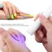 Portable White LED Nail Lamp Pen Single Finger Nail Dryer Light Mini Manicure Tool for DIY Nail Art Perfect for Home and Professional Use - Buy Online on GoSupps.com