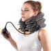Cervical Neck Traction Device for Instant Neck Pain Relief - Inflatable & Adjustable Neck Stretcher Neck Support Brace, Best Neck Traction Pillow for Home Use Neck Decompression Gray