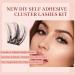 Shop Higu Clace Self Adhesive Eyelashes - 54pcs D Curl Pre-Glued Lash Clusters Kit | Easy Press On False Lashes with Tweezers - No Glue Needed (8-16mm Sparkle - Buy Online on GoSupps.com
