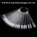 150pcs Transparent Nail Swatches Sticks - Fan-shaped Nail Polish Display Board for Nail Art Practice - Buy Online on GoSupps.com