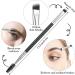 Lusofie 3pcs Eyeliner Brush Set - Professional Eye Makeup Brushes for Angled Eyeliner, Concealer, and Eyebrows - Buy Online on GoSupps.com