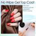 Viffa No Wisch Gel Top Coat & Base Coat Set - 2 x 15ml for Perfect Nail Art | Manicure Gifts for Home & Salon - Buy Online on GoSupps.com