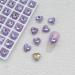 FEIlei 10 Pcs Heart Nail Charms Pointed Back Nail Art Charms Butterfly Nail Rhinestones