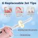 7AM2M Cordless Water Dental Flosser - Rechargeable Portable Teeth Cleaner with 6 Jet Tips & 3 Modes - Rose Pink - Ideal for Travel & Superior Oral Care - Buy Online on GoSupps.com