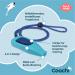 Coachi Whizz Click: 2-in-1 Dog Training Clicker & Pipe - Adjustable Reflective Ideal for All Dogs & Puppies - Hellblau/Marineblau - Buy Online on GoSupps.com