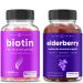 NutraChamps Biotin Gummies and Elderberry Gummies Bundle
