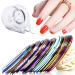 30 Colors Nail Striping Tape Line 2 PCS Nail Tape Dispensers Tape Roller Dispenser Striping Tape Line Nail Art Tools Nail Art Decoration Stickers Kit DIY Nail Tip for Women Girls Manicure Tips Decor