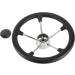 NovelBee 13-1/2 Inch Stainless Steel 5 Spoke Boat Marine Destroyer Steering Wheel - Black PU Foam - Buy Online on GoSupps.com