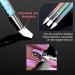 3 Pcs Nail Art Sculpture Pen Set - Dual Tipped Silicone Tools for Home & Salon | Blue Green Orange Nail Brushes & Rhinestone Carving Pen - Buy Online on GoSupps.com