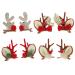 Toyvian 4 Pairs Reindeer Antler Hair Clips Cute Christmas Hairpin Xmas Hair Barrettes for Girls Women Holiday Party Hair Accessories