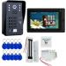 7'' WiFi Video Intercom System Video Doorbell Phone Kit with Lock +Power +BUON Mobile Phone APP Keyfob Password Unlock (Color : with Electric Lock) (Without Lock Kit) - Buy Online on GoSupps.com