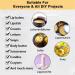 Bringluck2u Beeswax Pastilles 500g - Natural Beeswax for Cosmetics & Candle Making | Eco-Friendly Packaging - Buy Online on GoSupps.com