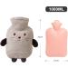 Buy Cartoon Heat Bottle - 1000ml Cat Design Hot Water Bag with Protective Cover - Portable & Light - Ideal for Warmth and Comfort - Buy Online on GoSupps.com