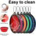 Portable Foldable Dog Bowl - 2 Pack 1000ml for Travel & Hiking | Blue & Purple - Ideal Pet Feeder - Buy Online on GoSupps.com