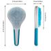 Michel Mercier Spa Brush - Detangling Hair Brush for Wet or Dry Hair - Shower Detangler for Women & Men - Thick Hair - Blue - Buy Online on GoSupps.com