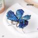 Natural Stone Crystal Ornament - Natural Butterfly Pendant with Crystal | Natural Crystal Stone Charm Smooth Polished Gemstone Charm for Parties Silver - Buy Online on GoSupps.com