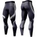 OEBLD Compression Pants Men UV Blocking Running Tights 1 or 2 Pack - Black Gym Leggings for Athletic Workout | Large Size - Buy Online on GoSupps.com