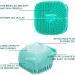 Bubble Brush for Dogs - Pet Shampoo Scrubber & Massager | Soft Silicone Bath Brush for Long & Short Haired Pets - Blue - Buy Online on GoSupps.com