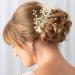 Pearl Bridal Hair Clips - 2pcs Gold Vine Wedding Hair Accessories - Buy Online on GoSupps.com