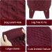 Warm Christmas Dog Sweater for Small Breeds | Liebeedd Fleece Jumper for French Bulldogs & Chihuahuas | Burgundy Red XS - Buy Online on GoSupps.com