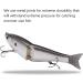 Bassdash SwimShad Glide Bait 7in/2.2oz - Jointed Swimbait for Bass Pike Salmon Trout Muskie Fishing - White Shad Lure - Buy Online on GoSupps.com