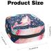 Stylish Menstruation Pad Bag with Zipper | Watercolor Dolphin Bubble Pattern | Women's Tampon & Napkin Storage Solution - Buy Online on GoSupps.com