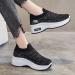 Women's Diabetic Orthopedic Shoes for Swollen Feet - Black Platform Sneakers, Wide Fit with Adjustable Closure - Ideal for Arthritis & Hallux Valgus - Size 38EU - Buy Online on GoSupps.com