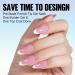 Tomicca French Press On Nails - 180 Almond Nail Tips 3-in-1 Pre-Colored Full Cover & Base Coat for Nail Art | 15 Sizes Available - Rose Almond Finish - Buy Online on GoSupps.com