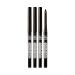 Ruby Kisses Waterproof 24HR Eye Define Eyeliner (4 Count, Deep Brown) 4 Count (Pack of 1) Deep Brown