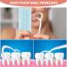 Wllhyf Tooth Flap Case - Automatic Refillable Travel Toothpick & Dental Floss Storage Box for Men & Women (White Blue Pink) - Perfect for On-the-Go Oral Care - Buy Online on GoSupps.com