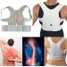 Posture Corrector Back Support Posture Correction Brace Belt Magnet Corrective Therapy Shoulder Straighter Men Women White L 75-85cm - Buy Online on GoSupps.com