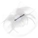 Jintn Ladies Spring Fascinator Hat with Hair Clip - Elegant Party Headwear & Wedding Accessories - White Mesh Flower Headband - Buy Online on GoSupps.com
