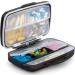 Travel Pill Organizer Oversize 8 Compartment - Portable Medication Box for Vitamins - Airtight & Moistureproof - Black Large - Buy Online on GoSupps.com