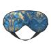 SSIMOO Abstract Marble Stone Print Ultra-Soft Light-Blocking Eye Mask for Optimal Comfort and Restful Sleep Black