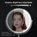 Rechargeable Lighted Makeup Mirror with 8x Magnification - 360 Rotation, Touch Screen, 3 Colors, Adjustable Brightness - Double Sided Vanity Mirror for Cosmetic Applications - Buy Online on GoSupps.com