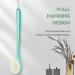 17 Inch Shower Body Brush with Long Handle - Exfoliating Back Scrubber for Men and Women - Non-Slip Handle and Adhesive Hook - Celadon Green - Buy Online on GoSupps.com