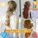 HAIMEIKANG Heart Hair Claw Clips Set - Floral Medium Large Hair Claws for Long Hair in Blue, Green, and Coffee - Strong Hold Jaw Clamps for Thin to Medium Thick Hair - Buy Online on GoSupps.com