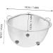 Alipis 2 Pcs Drain Basket Filter Strainer Triangular Sink Basket for Kitchen Metal Basket Hanging Dishcloth 19X13X10CMx2pcs Silverx2pcs - Buy Online on GoSupps.com