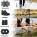 Buy Foldable Carbon Hiking Poles - Telescopic 105-137cm Nordic Walking Poles for Women | Ideal for Hiking & Skiing - Purple - Buy Online on GoSupps.com