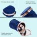 Buy Dark Blue Leather Lipstick Pouch - Mini Cosmetic Bag with Mirror | Portable Foldable Makeup & Coin Purse for Travel - Buy Online on GoSupps.com