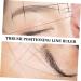 Ipetboom 4pcs String Ink Line Box Ink Line Ruler Eyebrow Locating Ruler Brow Line for Women Auxiliary Tool - Buy Online on GoSupps.com