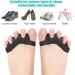Silicone Toe Spacers Gel Stretcher Separator for Toe Correction - Bunion Corrector for Pain Relief - Plantar Fasciitis and Hammer Toe Straightener for Men and Women - 4 Pairs (Black) - Buy Online on GoSupps.com