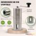 Hexomed Premium Stainless Steel Tablet Mortar & Splitter - Adjustable Pill Crusher for Adults Children and Pets - Efficient Medication Shredding Tool - Buy Online on GoSupps.com