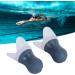 2Pcs Waterproof Silicone Ear Plugs for Noise Reduction - Ideal for Swimming Sleeping & Flying - Long-Term Comfort (Gray Large & PP Box - Buy Online on GoSupps.com