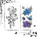 Cerlaza Temporary Tattoos for Women - Flower & Butterfly Design - Semi-Permanent Body Stickers - Waterproof - 12 Sheets - Buy Online on GoSupps.com