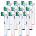 Banavos Replacement Toothbrush Heads Classic Round Brush Heads Replacement Refills Compatible with Braun Oral B Electric Rechargeable Toothbrushes 12 Pack with 4 Hygienic Caps 12 Pieces White
