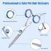 5 Pcs Dog Grooming Tool Set Pet Hair Care Thinning Shears Professional Dog Grooming Curved Scissors with Comb & Storage Bag Safety Round Tip Stainless Steel Dog Hair Scissors for Face Body Paws - Buy Online on GoSupps.com