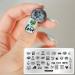 6-Piece Flower Leaf Nail Stamping Plates with Leopard Print & Holiday Designs - Nail Art Templates - Buy Online on GoSupps.com