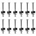 12 Pieces Trampoline Enclosure Pole Gap Spacers,Galvanized Steel Trampoline Screws,Jumping Bed Carriage Screw,Trampoline Stability Tool Set(Size:12PCS)