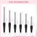 Greoer Nail File Set 6 Pieces Double-Sided Plastic Handle Nail Files Professional Manicure Pedicure Tools for Manicure Pedicure Salon Home Use 6 Sizes - Buy Online on GoSupps.com